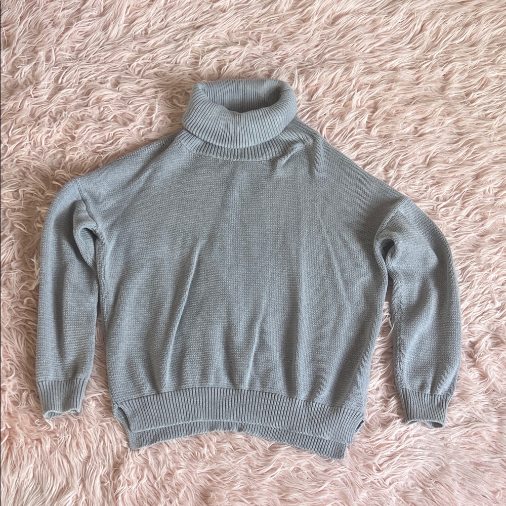 Emerson Fry Light Gray Turtleneck Sweater